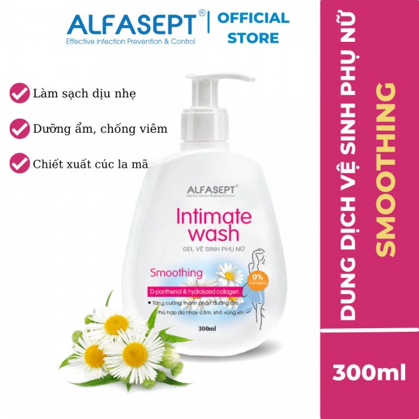 DUNG DỊCH VỆ SINH PHỤ NỮ ALFASEPT INTIMATE WASH SMOOTHING