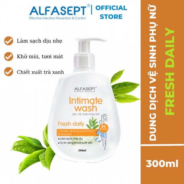 DUNG DỊCH VỆ SINH PHỤ NỮ ALFASEPT INTIMATE WASH FRESH DAILY